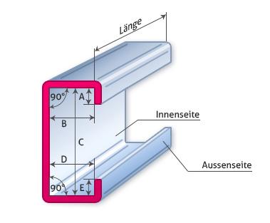 C-Blechprofil  Die Bleche und Bleche auf Maß