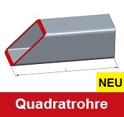 Quadratrohre nach Mass